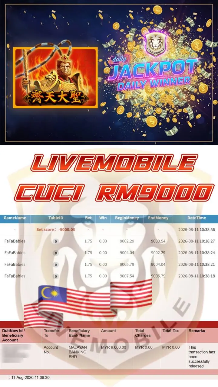 Customer-submitted Livemobile record showing RM9,000